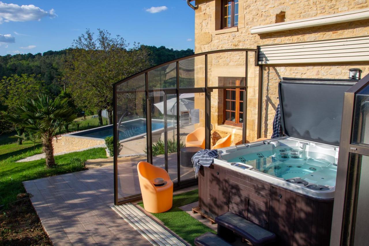 Le Four A Pain, Gite Avec Piscine Et Spa Proche Sarlat Marquay Exterior foto